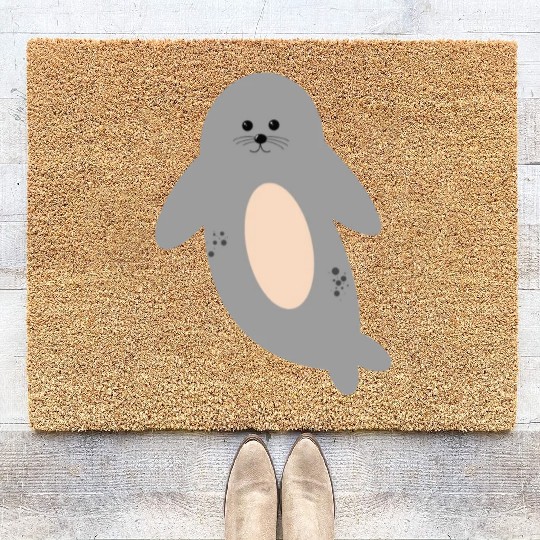 Cute seal Coir Doormats