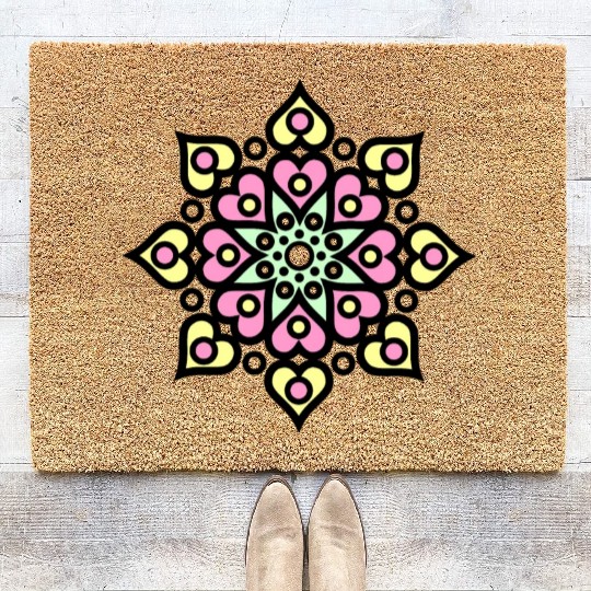 mandala lover Coir Doormats classic