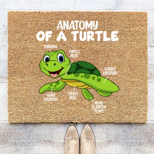 Anatomy Of A Turtle Coir Doormats