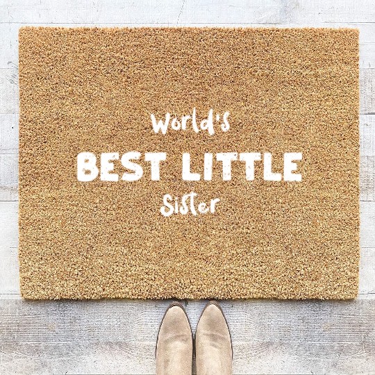 World's Best Little Sister Coir Doormats