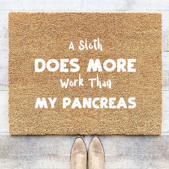 A Sloth Does More Work Than My P... Coir Doormats