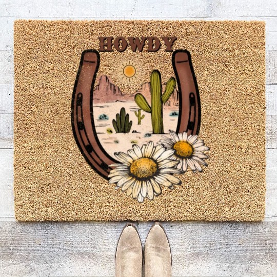 HOWDY -Desert Horseshoe Coir Doormats