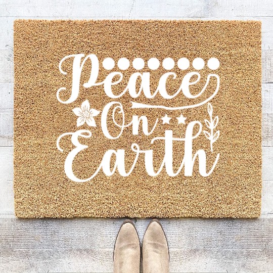 Peace on Earth Coir Doormats