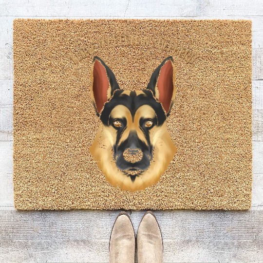 Dog Lover - I Love My German Shepherd Coir Doormats