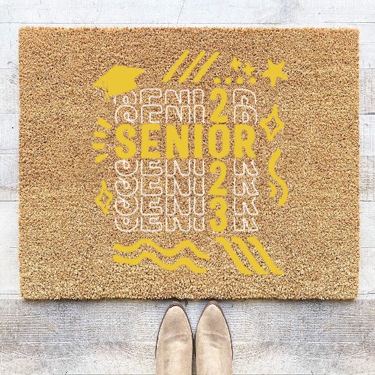 Graduation Coir Doormats, Senior Class Of 2023 Gift End