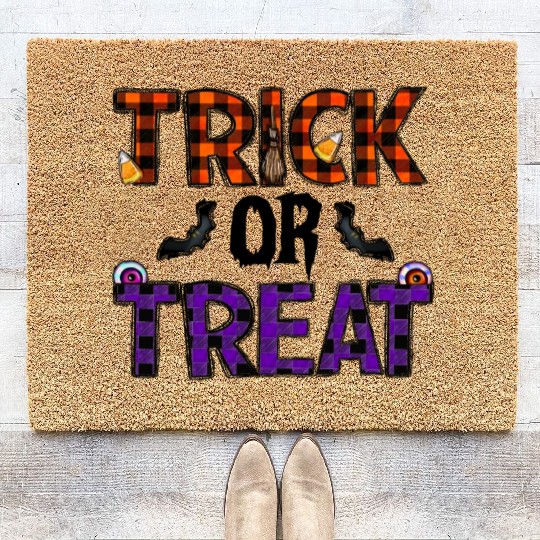 Trick Or Treat Coir Doormats