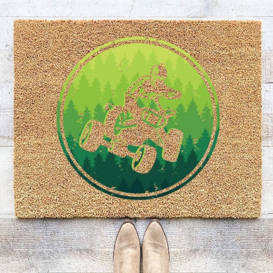ATV Bike Biker Offroad 4 wheeler Quad Coir Doormats