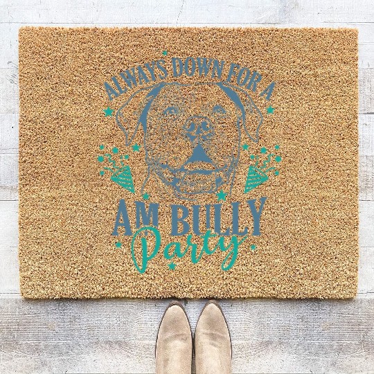 Always down for a AM Bully Party Bulldog Coir Doormats