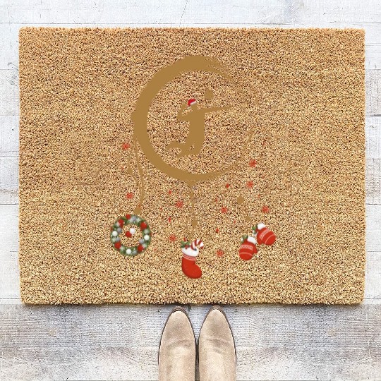 Winter dreamcatcher Christmas Volleyball Coir Doormats