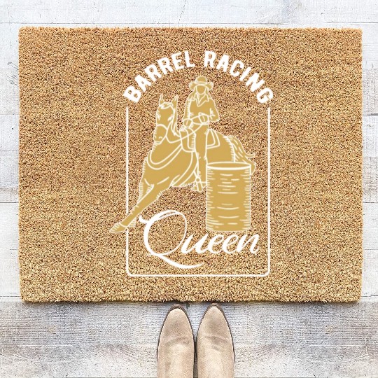Barrel Racing Queen Coir Doormats