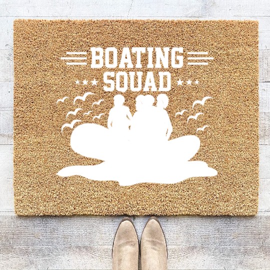 Boating Squad Rafting Captain Ship Boat Sailing Coir Doormats