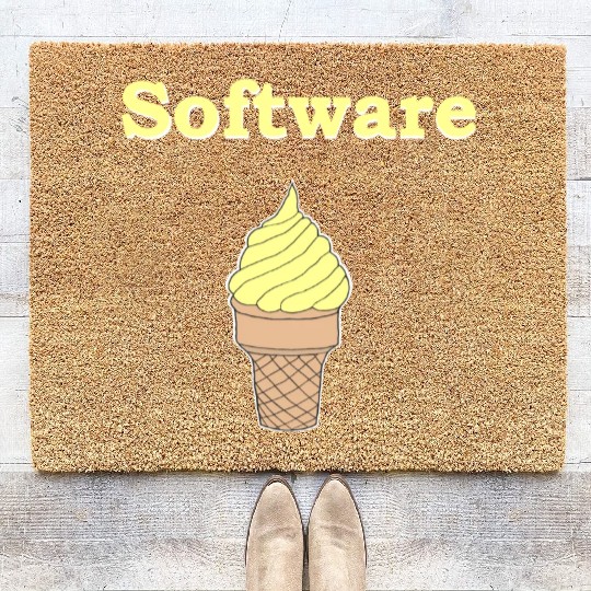 Software Vanilla Ice Cream Coir Doormats