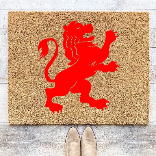 LION RED Coir Doormats