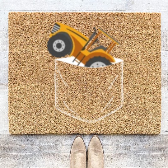 Farming Farmer Pocket Tractor Coir Doormats