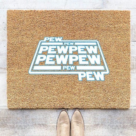 Pew Pew Pew Coir Doormats