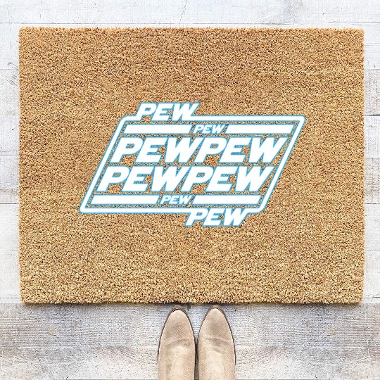 Pew Pew Pew Coir Doormats