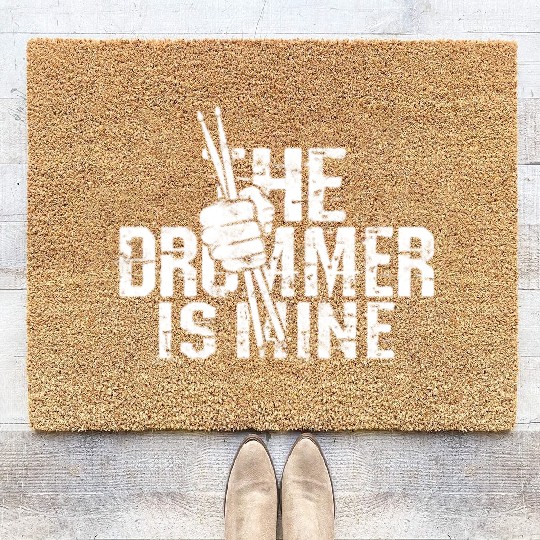 The drummer is mine - percussionist Coir Doormats