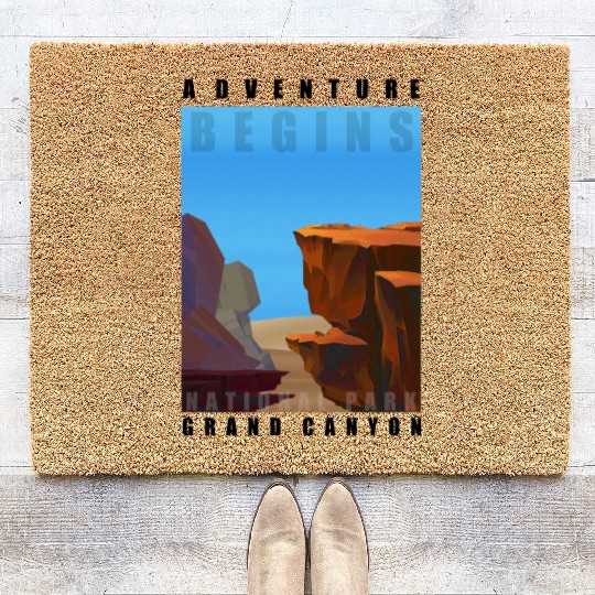 Adventure Grand Canyon cool design Coir Doormats