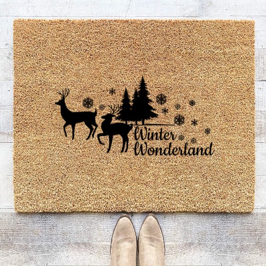 Christmas Winter Wonderland Coir Doormats