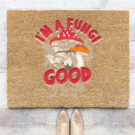 I'm a fungi Good morels - mycology Coir Doormats