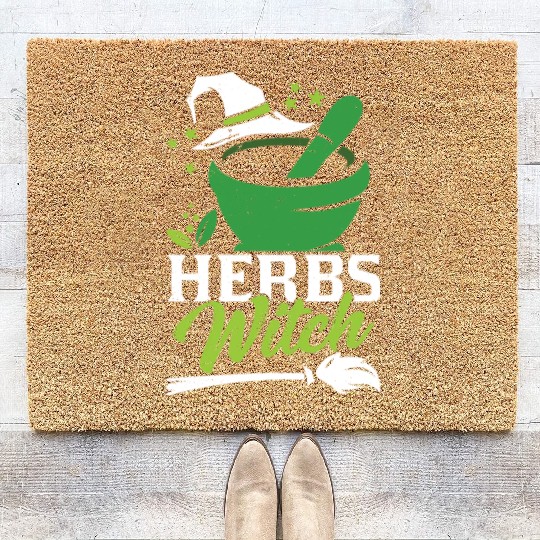 Herbs Witch Herbalism Gardening Herb Herbalist Coir Doormats