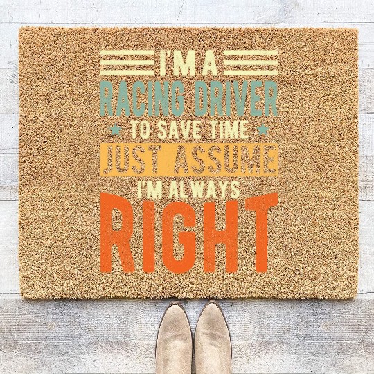 Racing Driver Coir Doormats