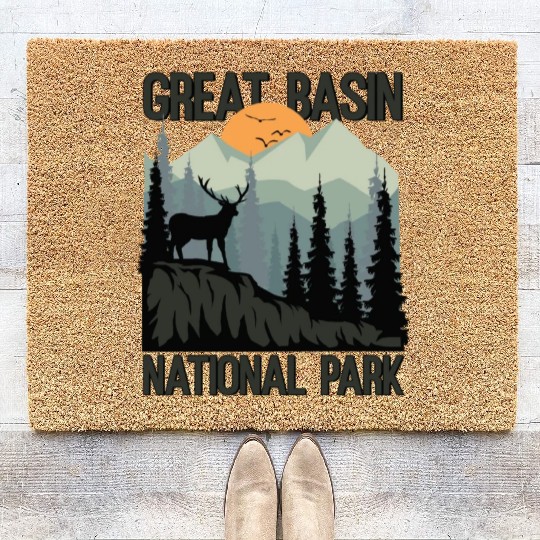 Great Basin National Park Mountains Wilderness Coir Doormats
