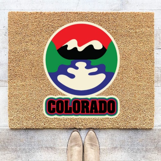 US States COLORADO Coir Doormats