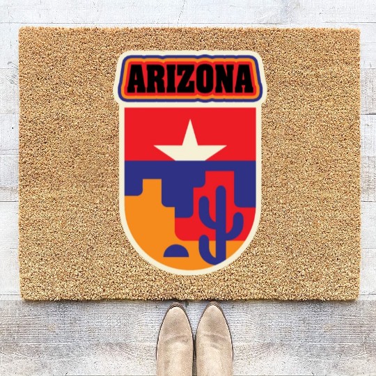 US States Arizonna Coir Doormats