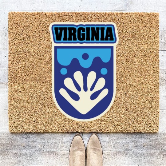 US States VIRGINIA Coir Doormats