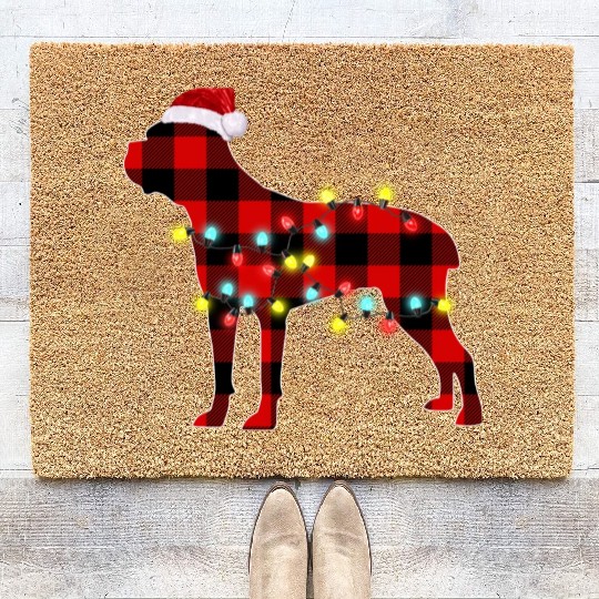 Cane Corso Christmas Dog Lover Pajamasa Coir Doormats