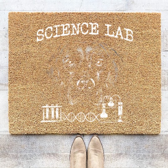 Science Lab Science Lover Biology Teacher Labrador Coir Doormats