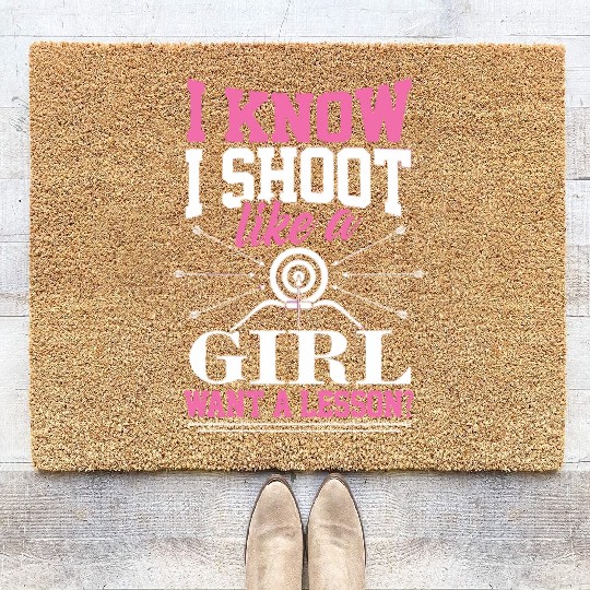 Bow Arrow Target Archery Coir Doormats