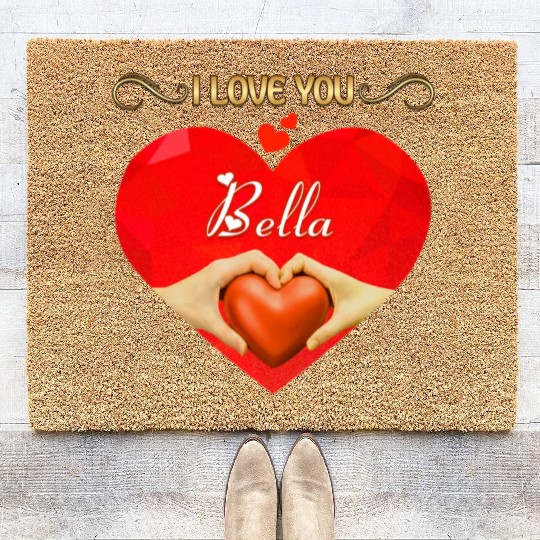 I love you Bella Coir Doormats