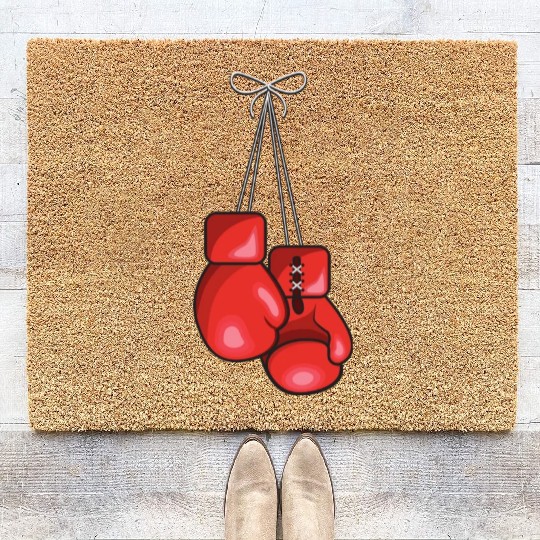 Red boxing gloves Coir Doormats