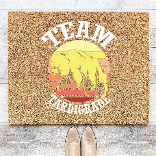 Team Tardigrade Moss Piglet Science Tardigrade Coir Doormats