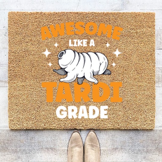 Awesome Like A Tardigrade Science Lover Tardigrade Coir Doormats