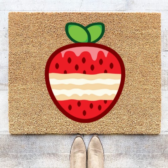 strawberry shortcake funny Coir Doormats