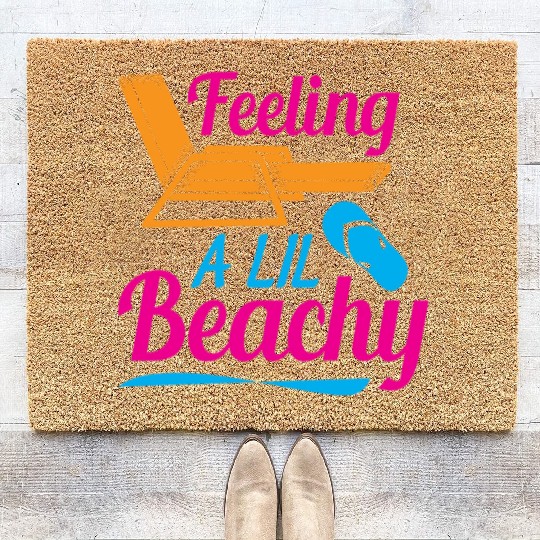 Feeling A LiL Salty with Summer Clothes Coir Doormats