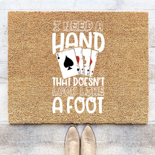 Poker Casino Poker Player Gambling Roulette Gift Coir Doormats