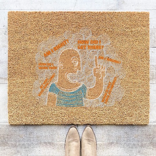 You May Ask Yourself Angry Coir Doormats