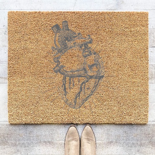 Heart anatomy Coir Doormats design