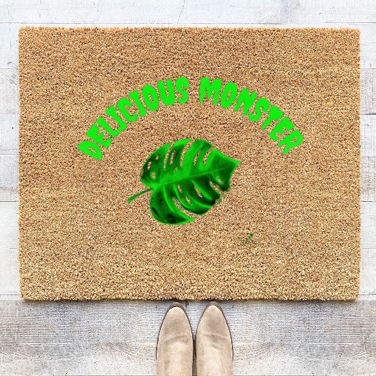 Green delicious monster Coir Doormats