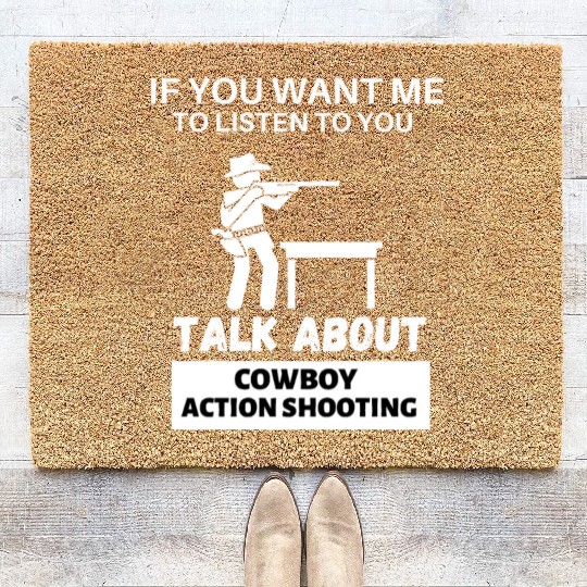 Cowboy Action Shooting Coir Doormats