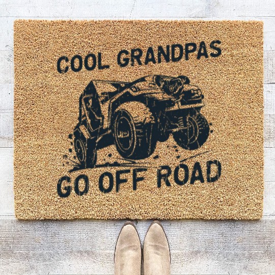 Cool grandpas go off road - grandpa Coir Doormats