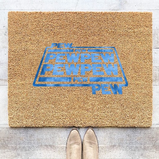 Pew Pew Pew Coir Doormats