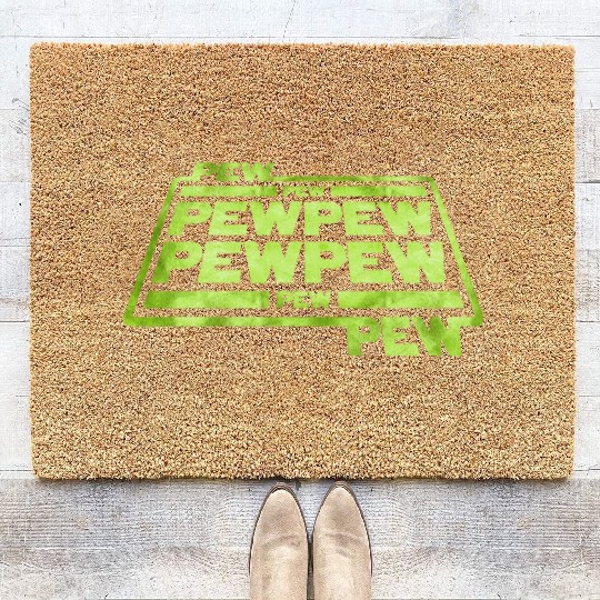 Pew Pew Pew Coir Doormats