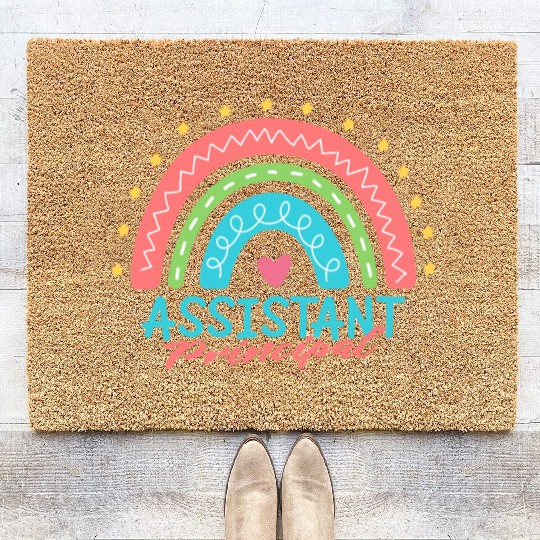 Assistant Principal Back School Teacher Principal Coir Doormats