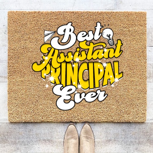 Assistant Principal Back School Teacher Principal Coir Doormats