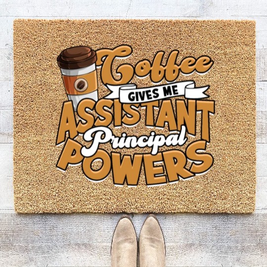 Assistant Principal Back School Teacher Principal Coir Doormats